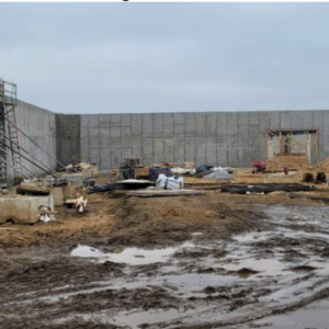 Clubhouse Foundation South Wall Progress