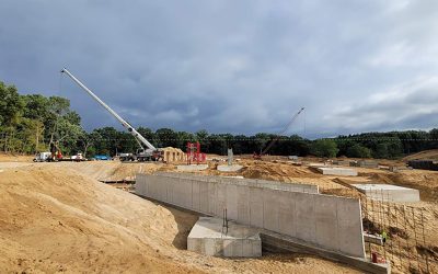 Service Tunnel Retaining Wall Footing and Formwork installation