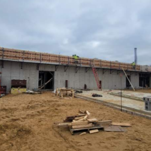 West Clubhouse Wall Progress