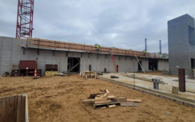 West Clubhouse Wall Progress